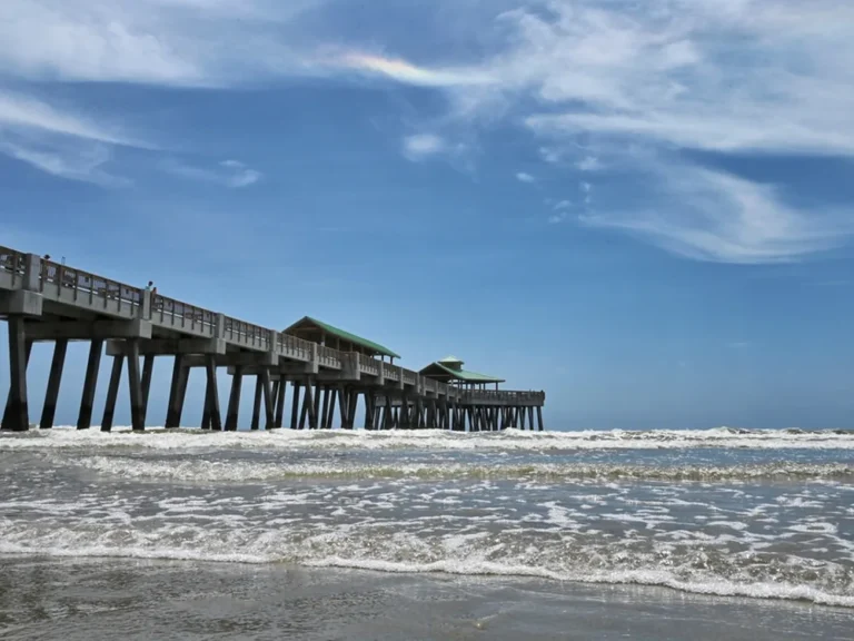 The fishing pier at Folly Beach, South Carolina